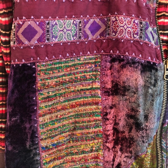 COLDWATER CREEK *FAB Multi-Color/Fabric Patch Vest - Picture 7 of 10